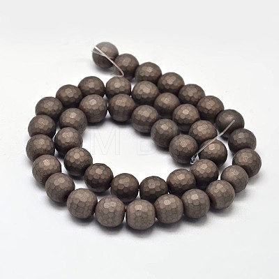 Electroplate Non-magnetic Synthetic Hematite Beads Strands G-I175-19-1