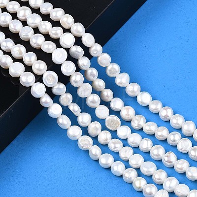 Natural Cultured Freshwater Pearl Beads Strands LS-PEAR-N014-07C-1