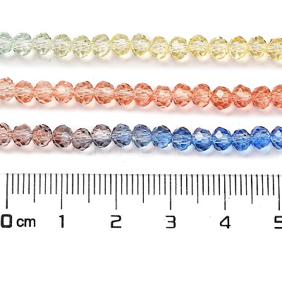 Transparent Painted Glass Beads Strands DGLA-A034-T4mm-A02-1