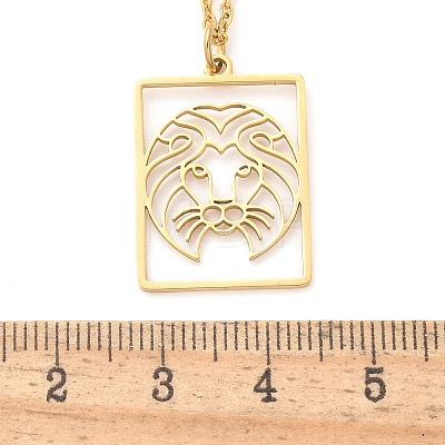304 Stainless Steel Necklace NJEW-D330-01G-05-1