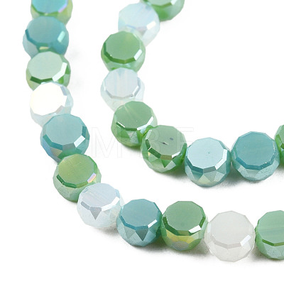 Electroplate Glass Beads Strands EGLA-N002-40A-01-1