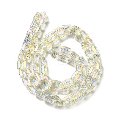 Electroplate Glass Beads Strands EGLA-D031-01-18-1