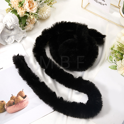 2Pcs 2 Colors Faux Fur Chenille Stick Fabric Roll for Christmas Tree Decor or Wreath Bows Craft FIND-CY0002-10A-1