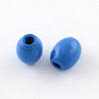 Dyed Natural Wood Beads X-WOOD-R249-032-1