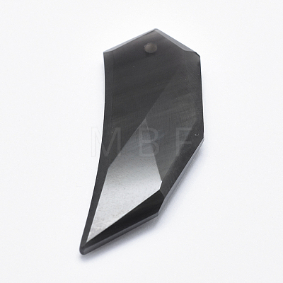 Natural Obsidian Pendants G-P360-25B-1