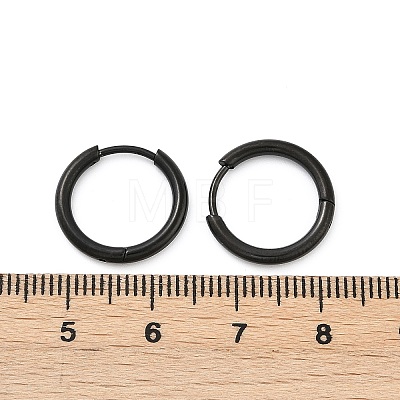 202 Stainless Steel Huggie Hoop Earrings EJEW-F111A-15mm-EB-1