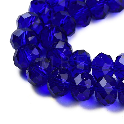 Handmade Imitate Austrian Crystal Faceted Rondelle Glass Beads X-G02YI0C4-1