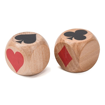 Schima Wood Poker Pattern Dice WD-XCP0001-02-1