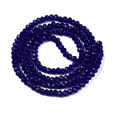 Opaque Solid Color Imitation Jade Glass Beads Strands EGLA-A044-P1mm-D07-1