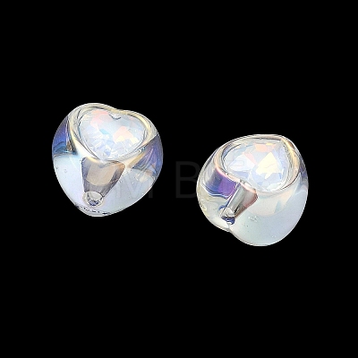 Baking Painted Acrylic & Rhinestone Beads RB-CBA19D7-02B-1