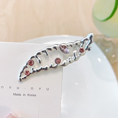 Alloy Rhinestone Alligator Hair Clips PW-WG7F7B9-05-1