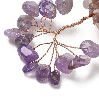 Natural Amethyst Chips Tree of Life Decorations GG-CBAEDF6-01P-1