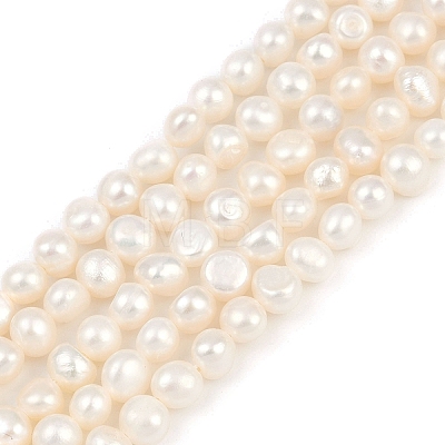 Natural Cultured Freshwater Pearl Beads Strands PEAR-P064-19D-07A-1