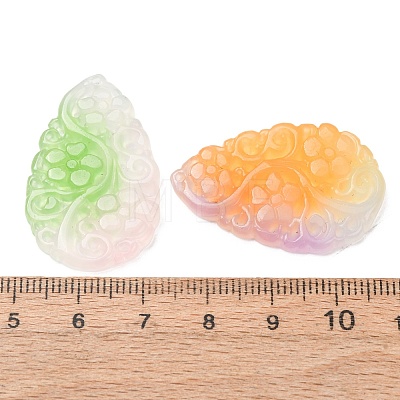 Dyed Natural Quartz Carved Pendants GG-CBA0022-04-1