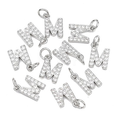 SHEGRACE Brass Micro Pave Clear Cubic Zirconia Pendants XGRQ29805-394P-M-1
