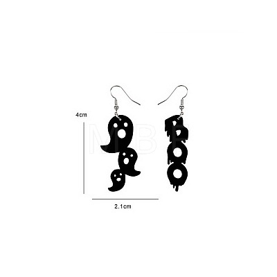 Halloween Theme Acrylic Dangle Earrings FS-WG9F574-06-1