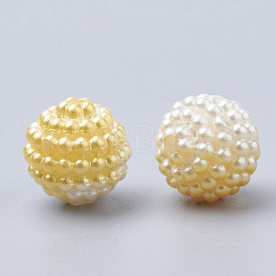 Imitation Pearl Acrylic Beads OACR-T004-12mm-15-1