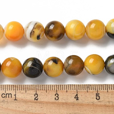 Natural Agate Beads Strands G-NH0001-G07-01-1