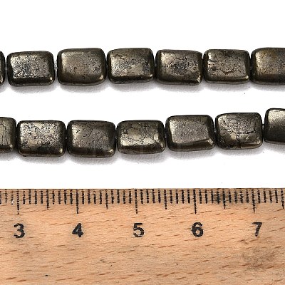 Natural Gold Pyrite/Golden Pyrite Beads Strands G-F833-H01-01-1