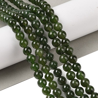 Natural Canada Jade Beads Strands G-NH0001-G01-03-1