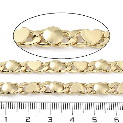 Rack Plating Brass Curb Chains CHC-F018-09G-05-1