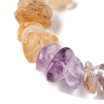 Natural Citrine & Amethyst Beads Strands G-L610-A06-B01-1