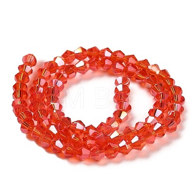 Transparent Electroplate Glass Beads Strands LS-EGLA-A039-T3mm-B14-1