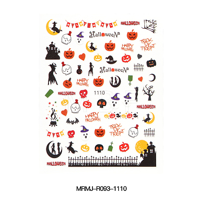 Halloween Themed Nail Art Stickers Decals MRMJ-R093-1110-1