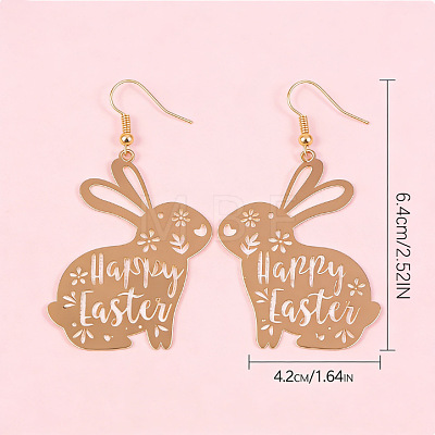 Easter Brass Dangle Earrings FS-WG493AD-01-1