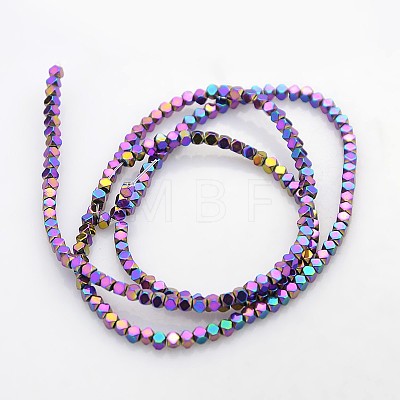 Electroplate Non-magnetic Synthetic Hematite Beads Strands G-J212C-02-1