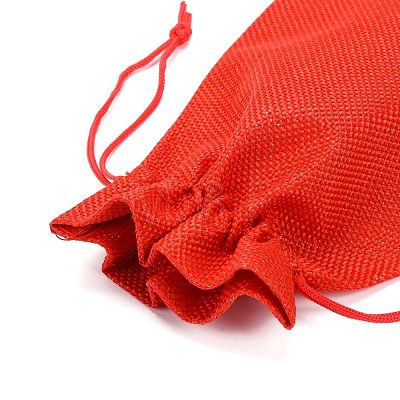 Polyester Imitation Burlap Packing Pouches Drawstring Bags X-ABAG-R004-18x13cm-01-1