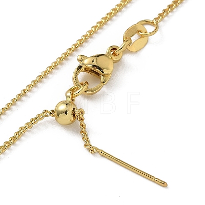 Brass Twisted Chain Necklaces NJEW-M083-01G-01-1