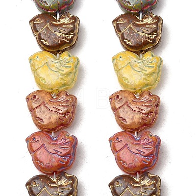 Painted Glass Beads Strands GLAA-Z021-10-1