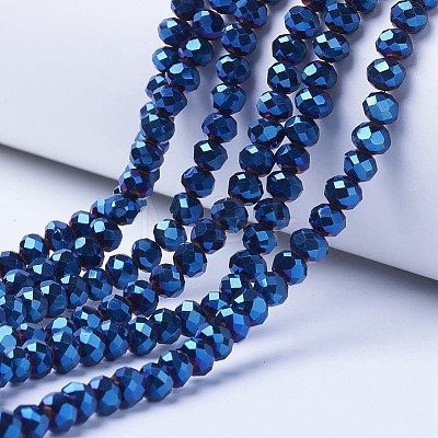 Electroplate Transparent Glass Beads Strands LS-EGLA-A034-T2mm-UA02-1