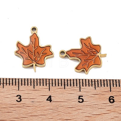 Ion Plating(IP) 316 Stainless Steel Enamel Pendants STAS-U014-71G-01-1