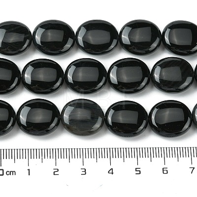 Natural Black Onyx(Dyed & Heated) Beads Strands G-K365-B12-03-1