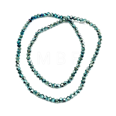 Transparent Electroplate Glass Beads Strands EGLA-A039-T3mm-UA06-1