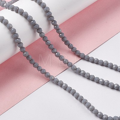 Faceted(32 Facets) Glass Beads Strands EGLA-J042-36A-03-1