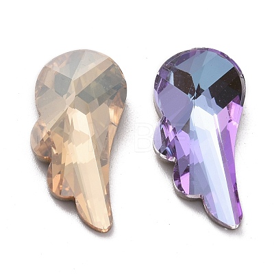 Glass Rhinestone Pointed Back Cabochons GLAA-P046-D-1