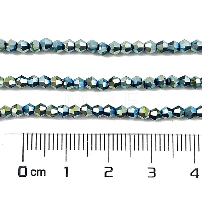 Transparent Electroplate Glass Beads Strands EGLA-A039-T2mm-UA06-1