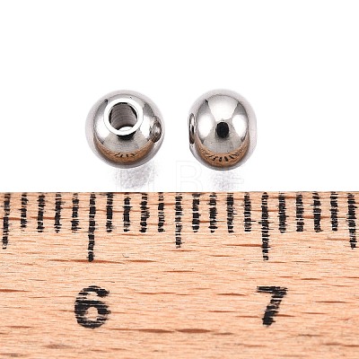 Tarnish Resistant 201 Stainless Steel Beads STAS-R033-5mm-1