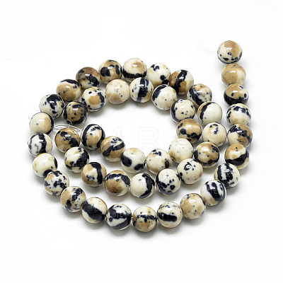 Synthetic Ocean White Jade Beads Strands X-G-S254-6mm-A06-1