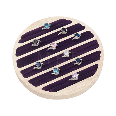 6-Slot Wood Ring Display Stands RDIS-WH0011-30-1