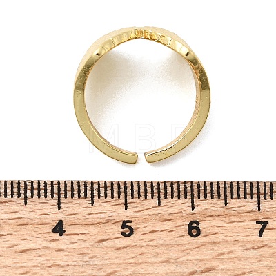 Brass Cuff Rings for Women RJEW-H262-06F-G-1