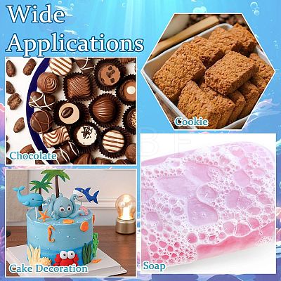 2Pcs 2 Colors Ocean Themed Baking Silicone Molds ST-CJ0043-086-1