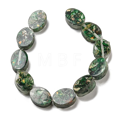 Dyed Natural Imperial Jasper with Resin Beads Strands G-G083-A06-01-1