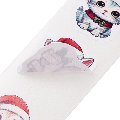 Christmas Round with Word Roll Stickers DIY-S045-01C-1