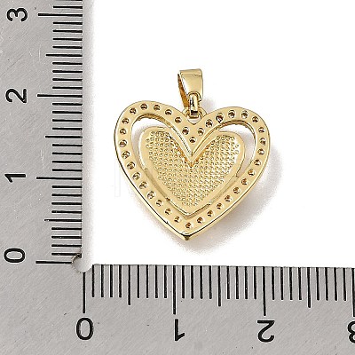 Brass Micro Pave Clear Cubic Zirconia with Enamel Pendants CU-CBAA556-10C-1