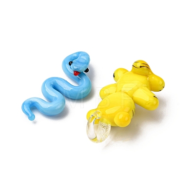 Handmade Lampwork Pendants LAMP-XCP0001-19-1