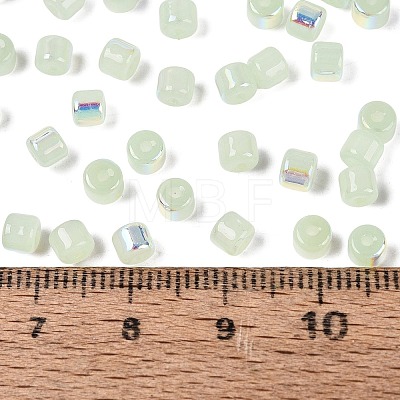 FGB Imitation Jade Colours Glass Seed Beads SEED-Q040-07A-C04-1